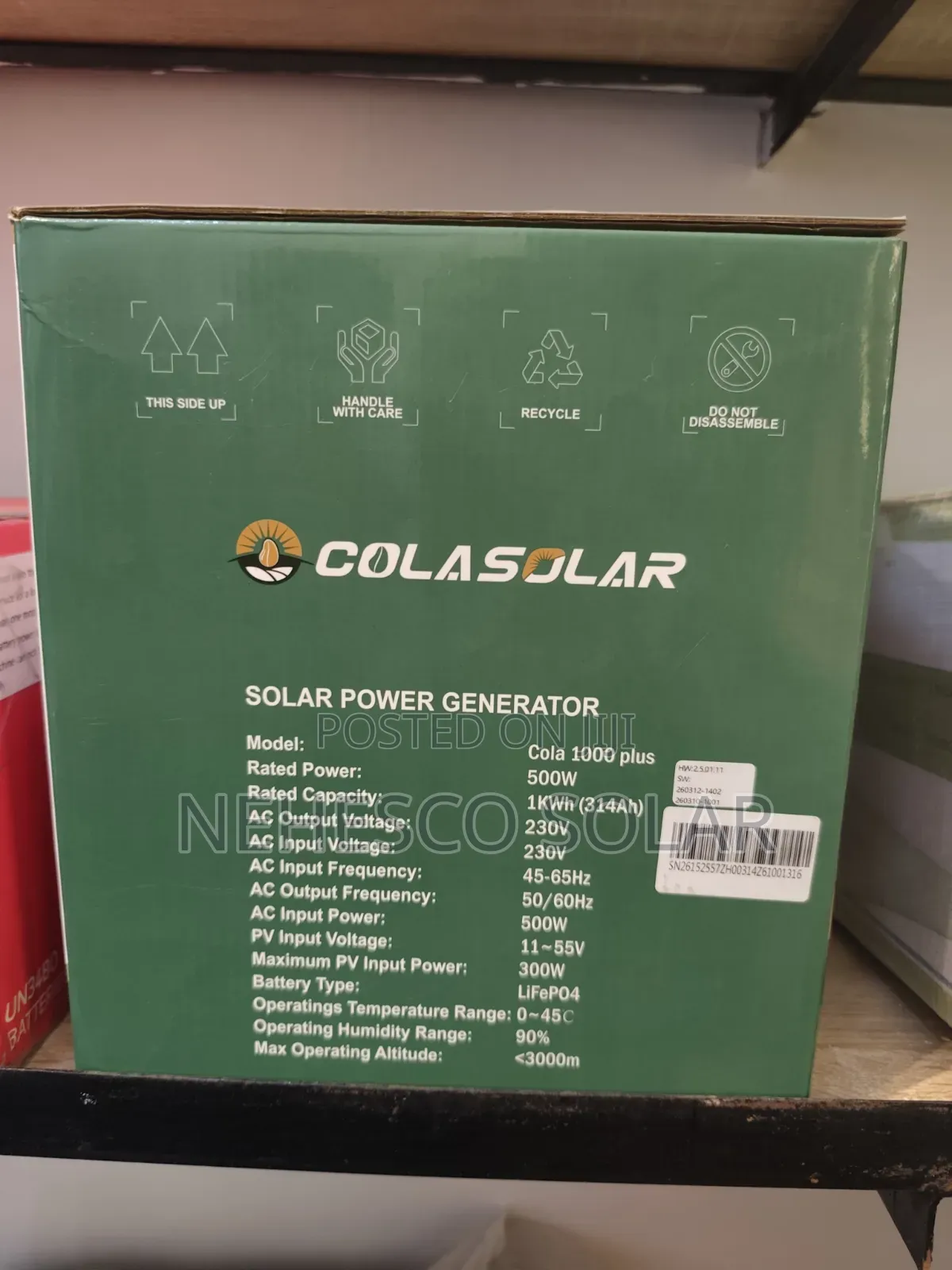 500w Colasolar 1000 Plus Solar Generator – Silent Backup Power