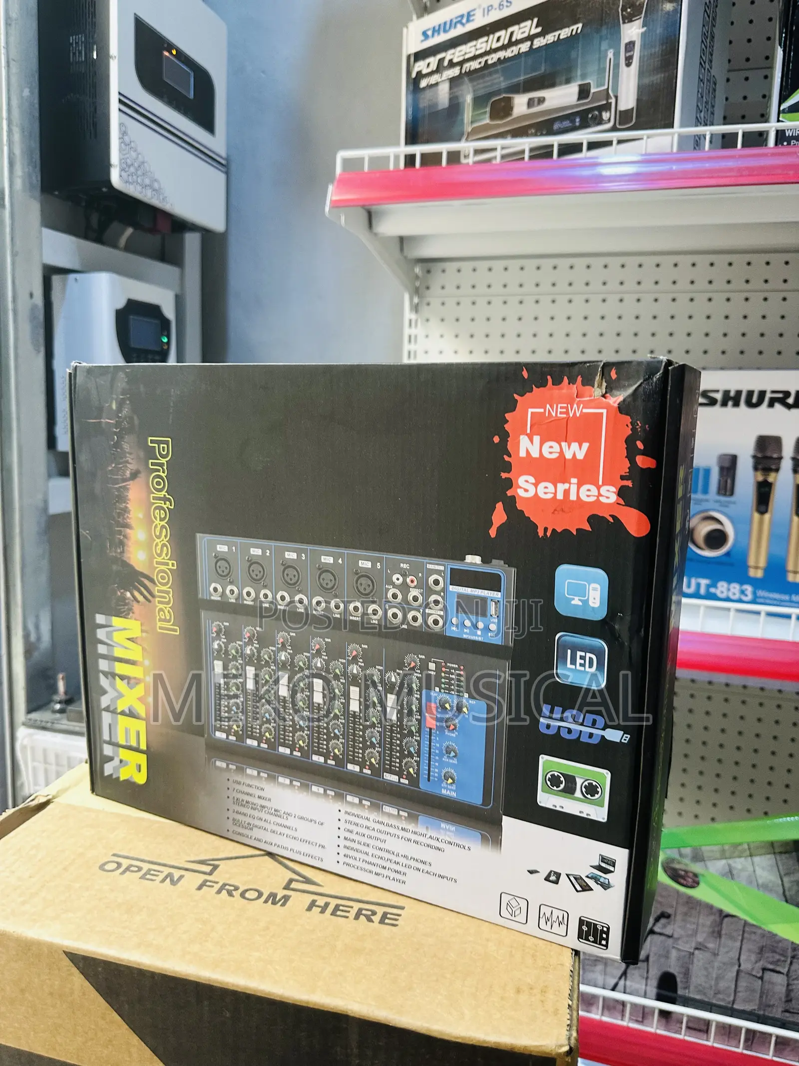 7 Channel Audio Mixer