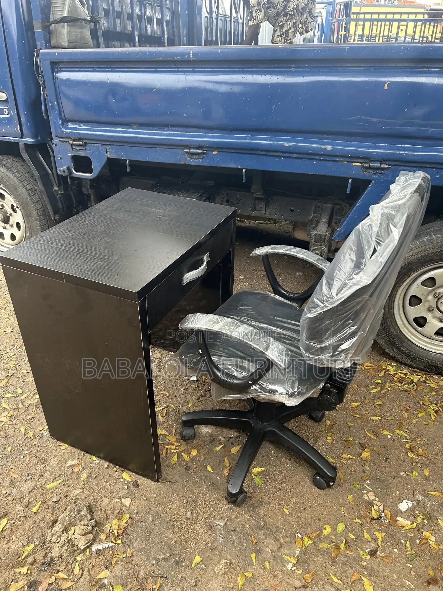 Portable Table and Swivel Chair