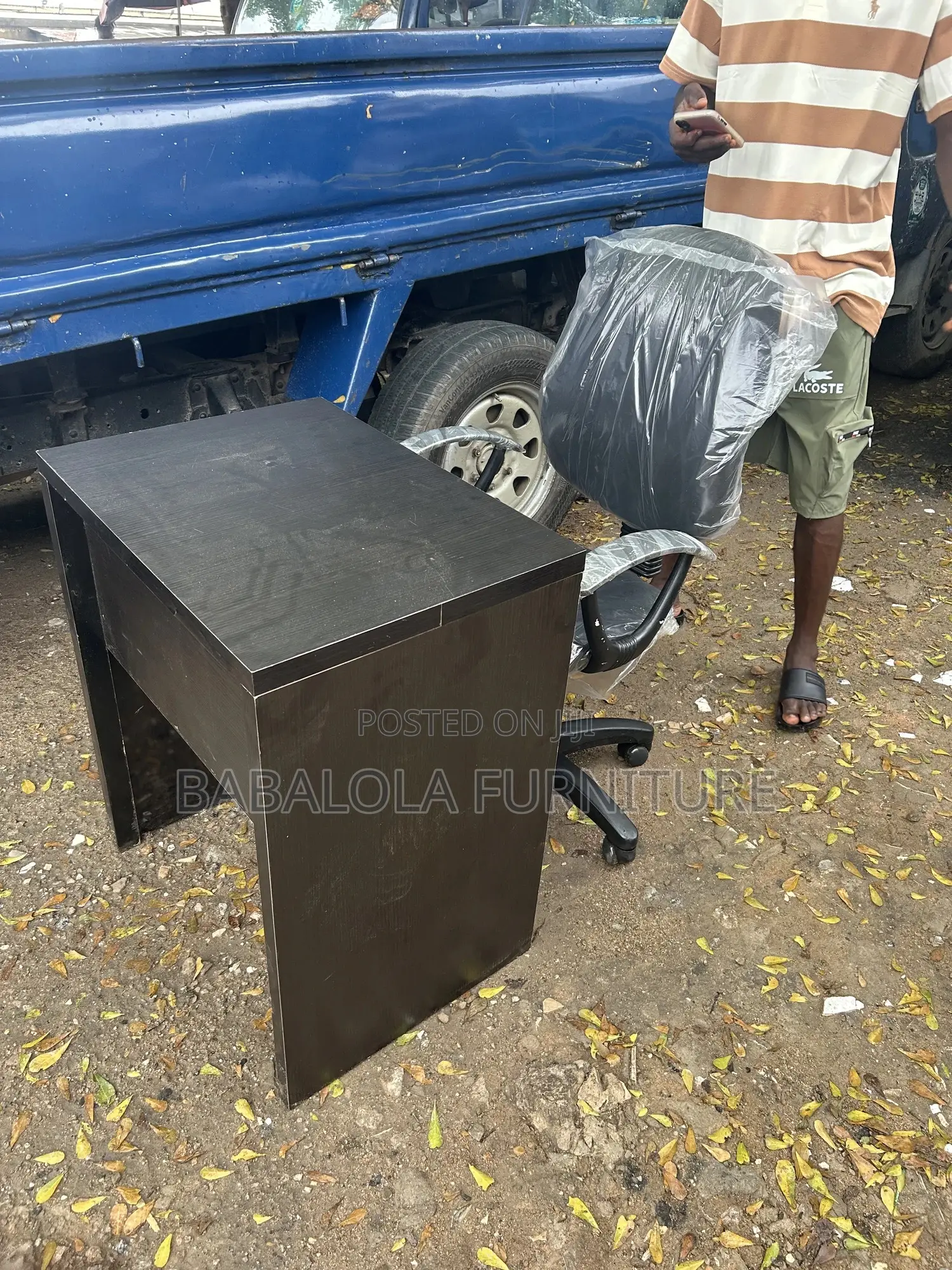 Portable Table and Swivel Chair