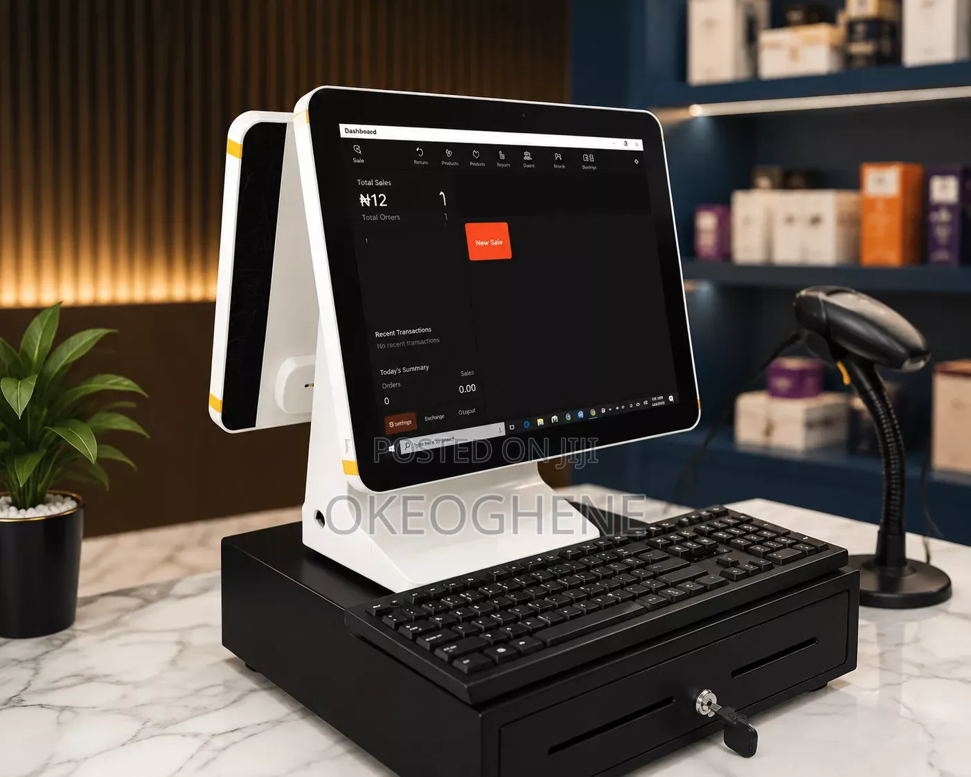 Double Screen Pos System