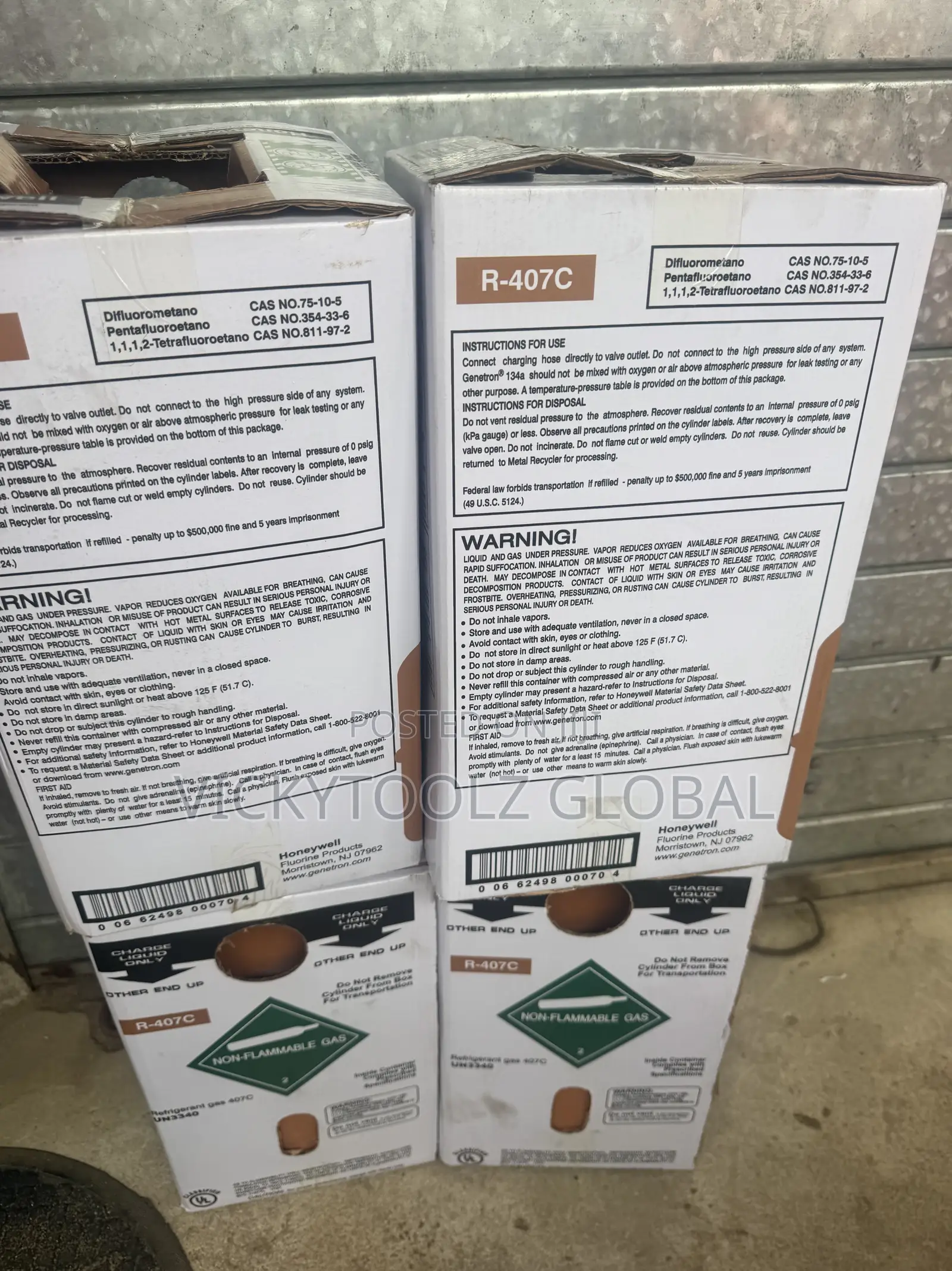 Honeywell R407c Refrigerant Gas 11.36kg
