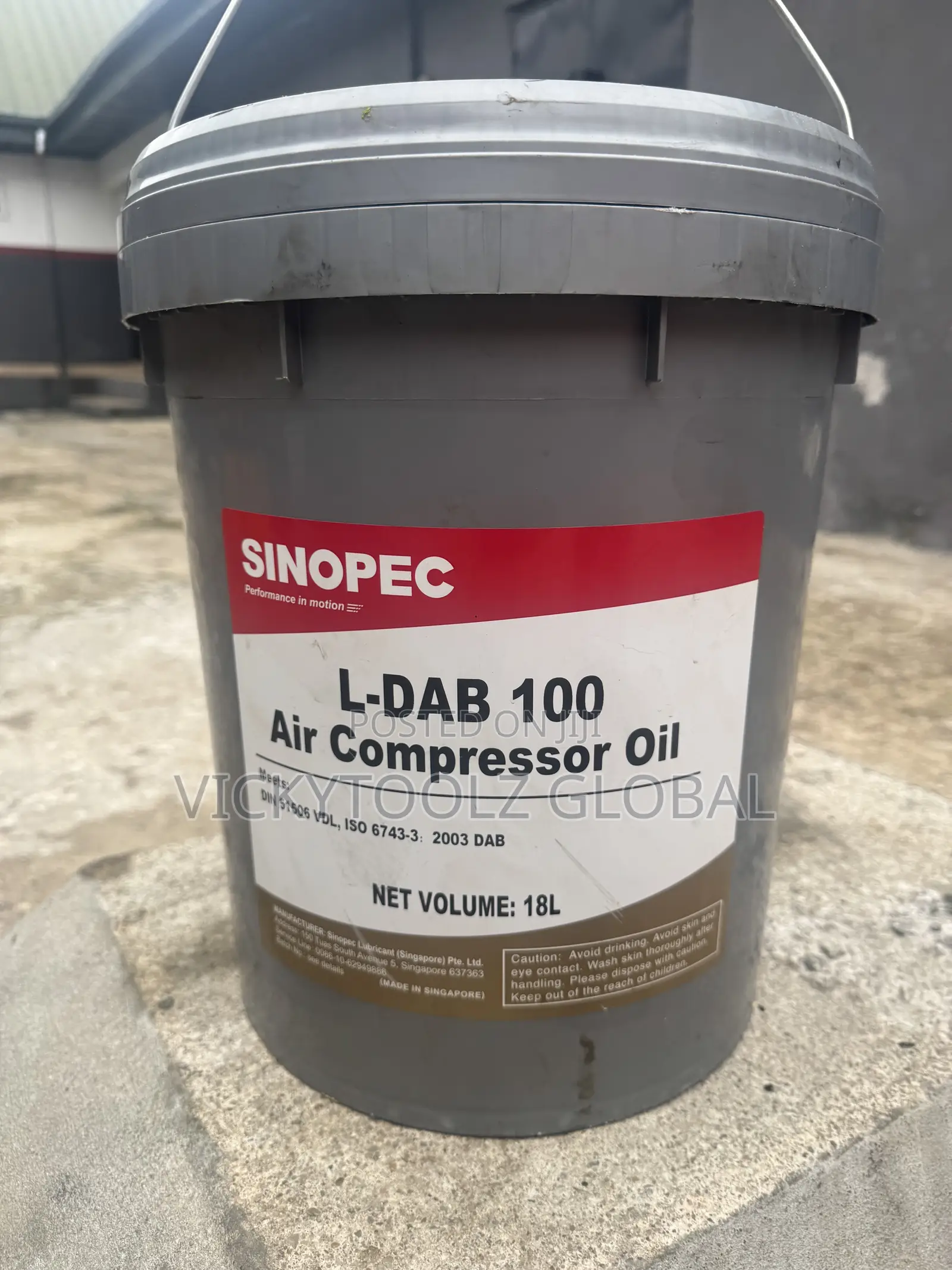 Sinopec L-Dab 100 Air Compressor Oil 20l