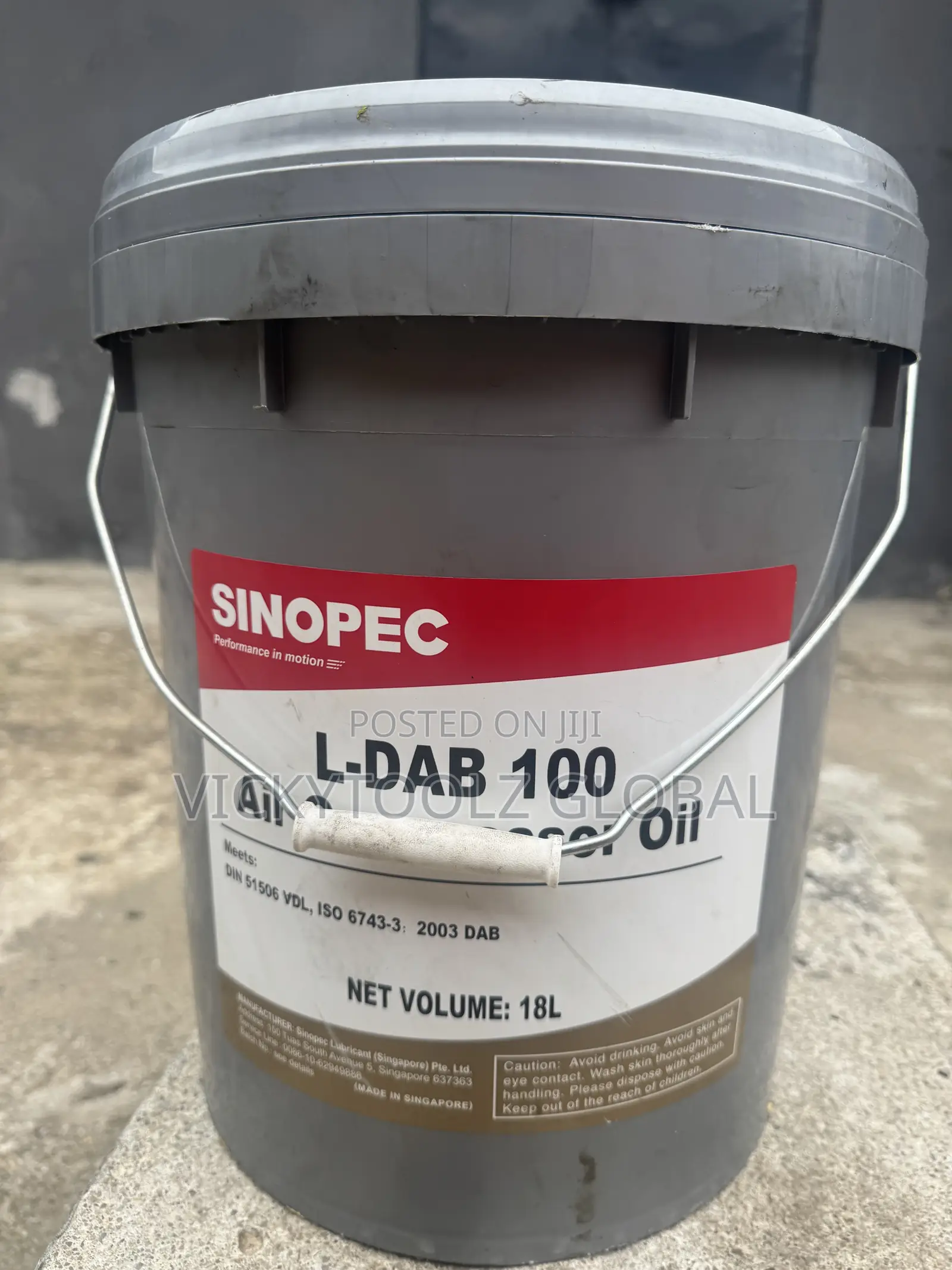 Sinopec L-Dab 100 Air Compressor Oil 20l