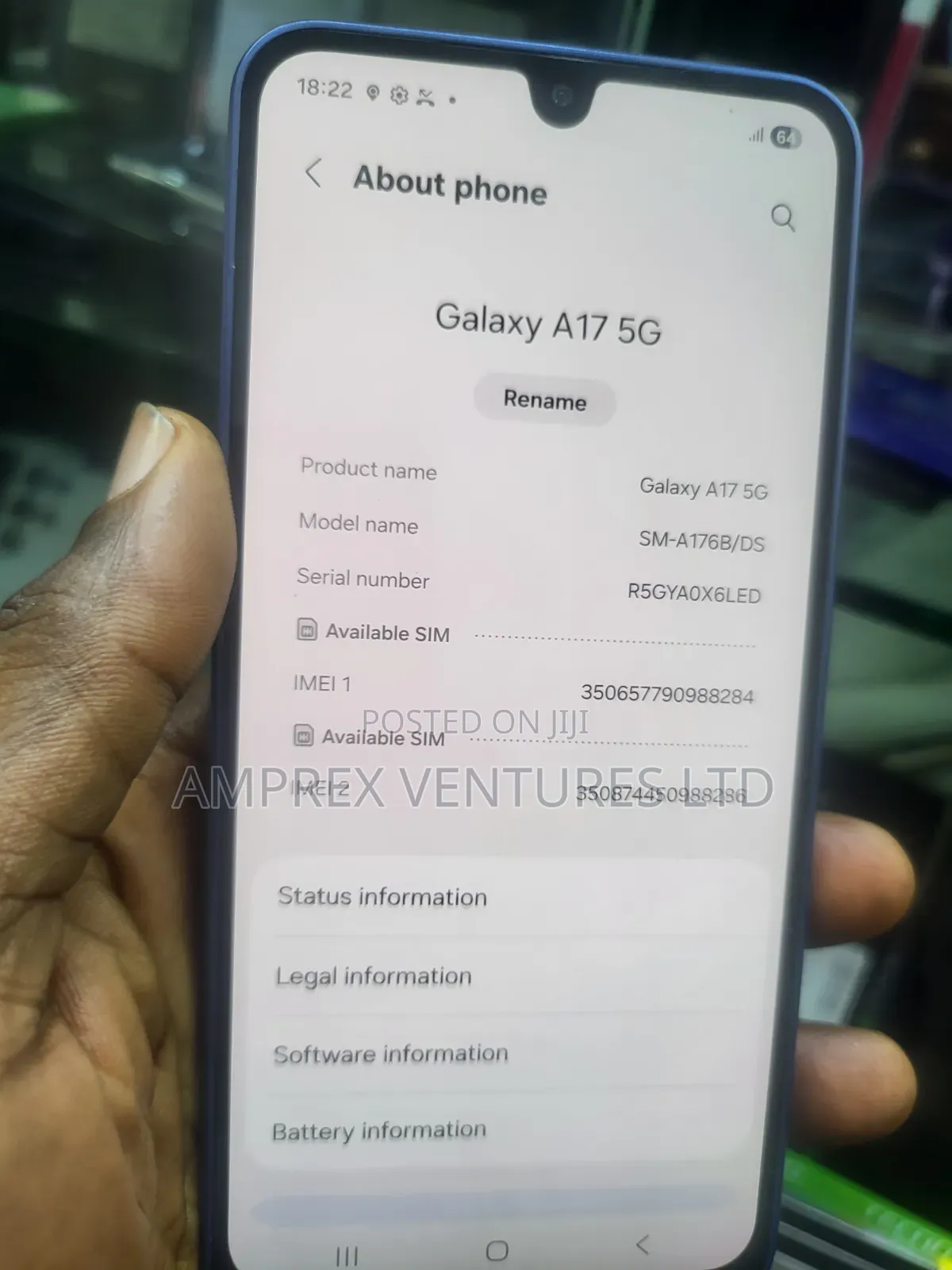 Samsung Galaxy A17 5G 128 GB Blue