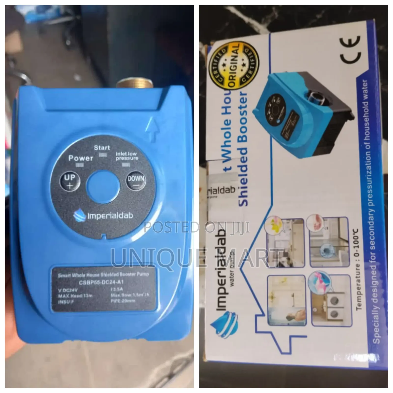 Ac/Dc Whole Smart Booster Pump With Operating Water Temperature 100° C