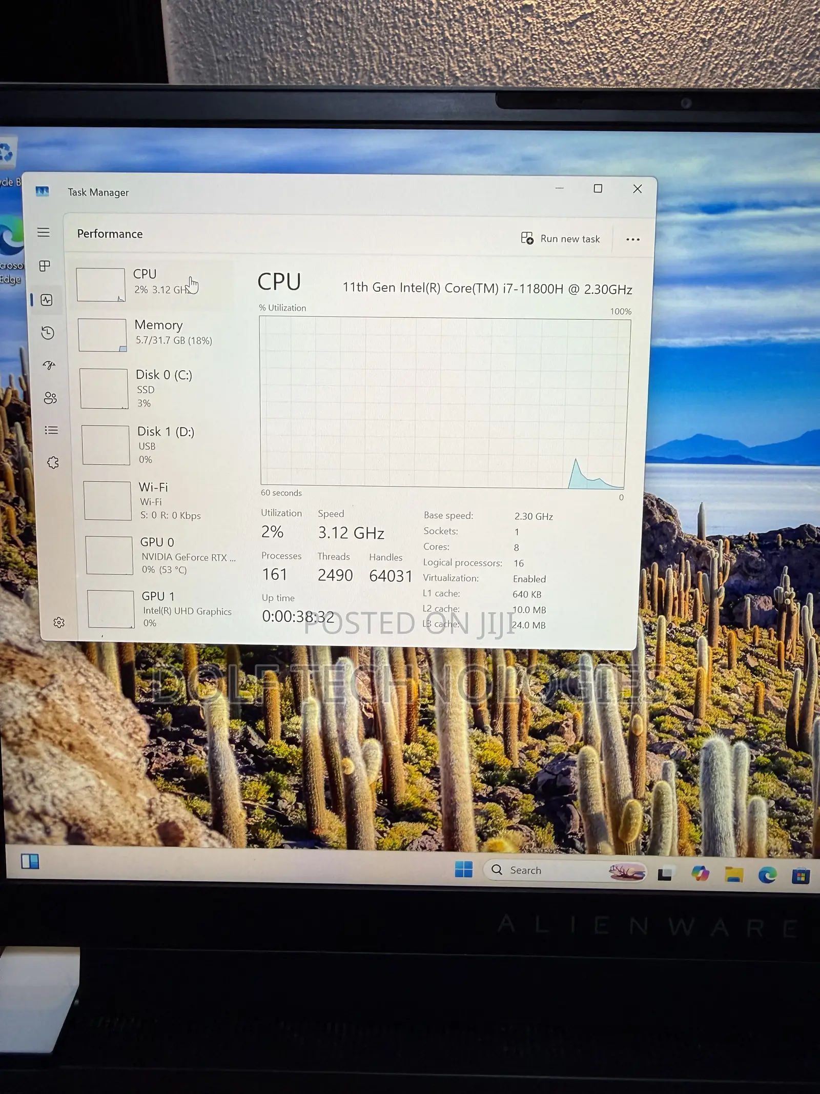Laptop Alienware X15 R1 32GB Intel Core i7 SSD 1T
