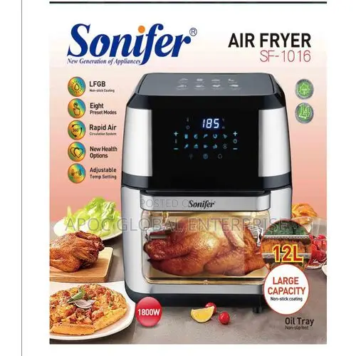 Sonifer Xl 12l Digital Air Fryer Oven - 1800w
