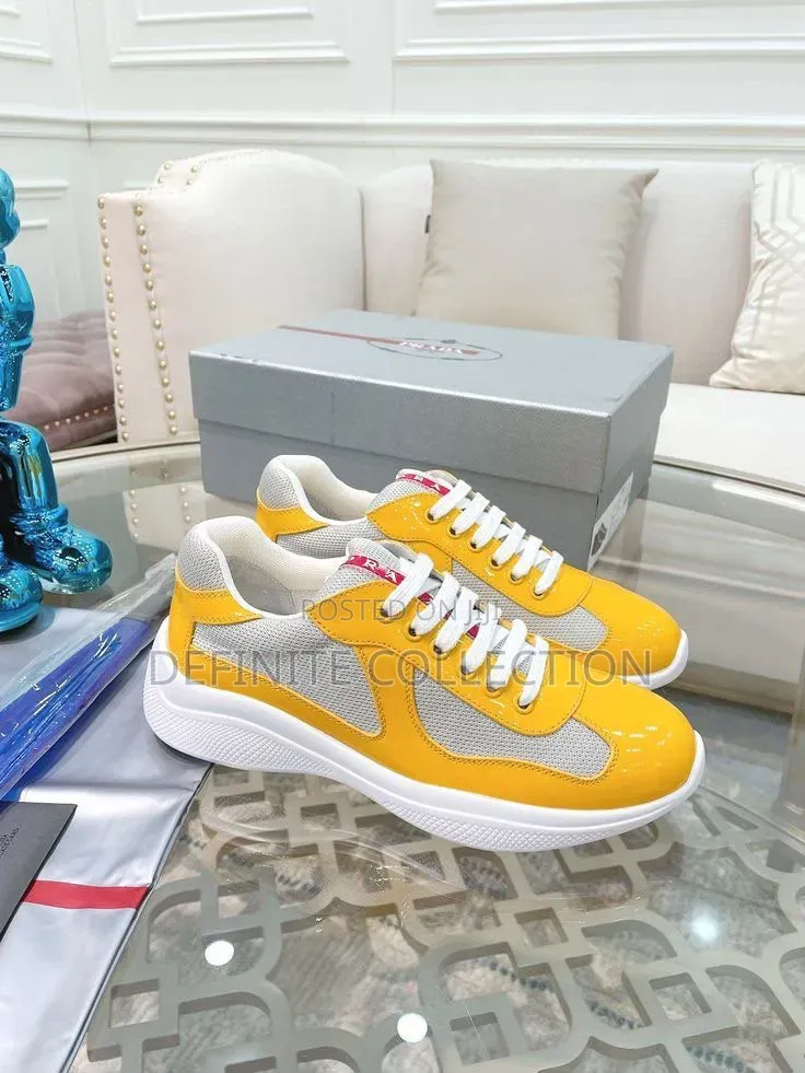 Prada Luxury Glossy Sneakers