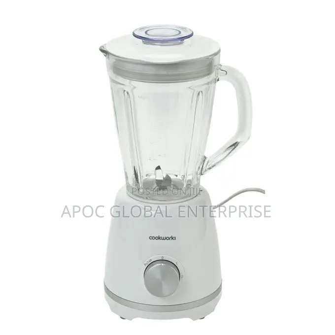 Cookworks 1.5l Glass Jug Blender Food Processor Smoothie Mix