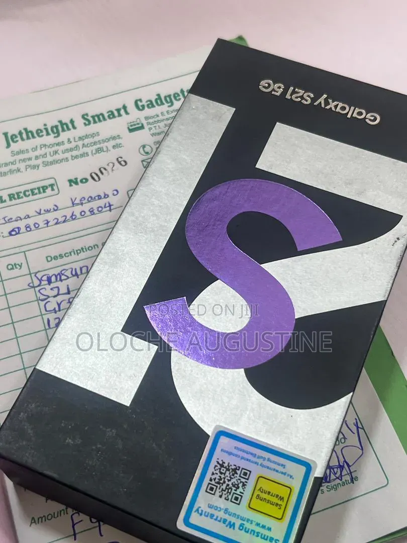 New Samsung Galaxy S21 5G 128 GB Black