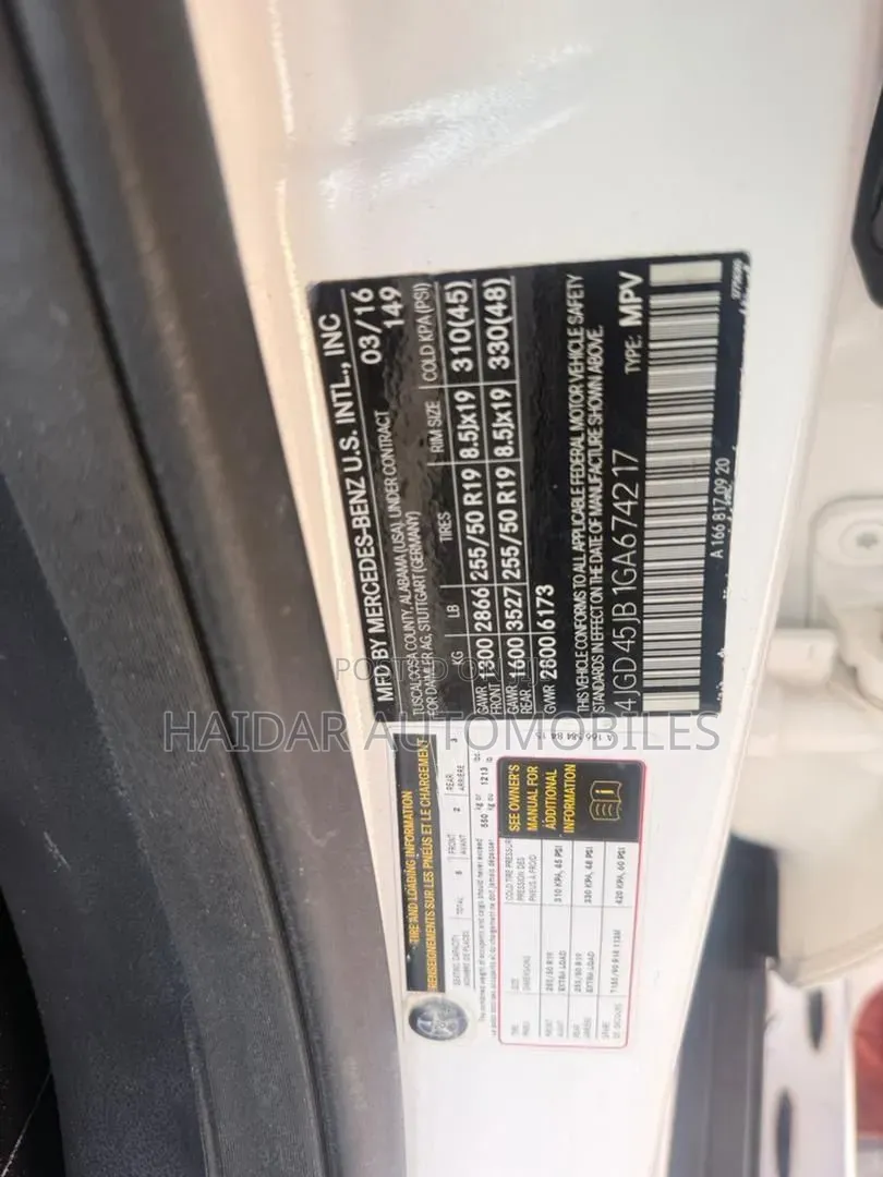 Mercedes-Benz GLE-Class 2016 White