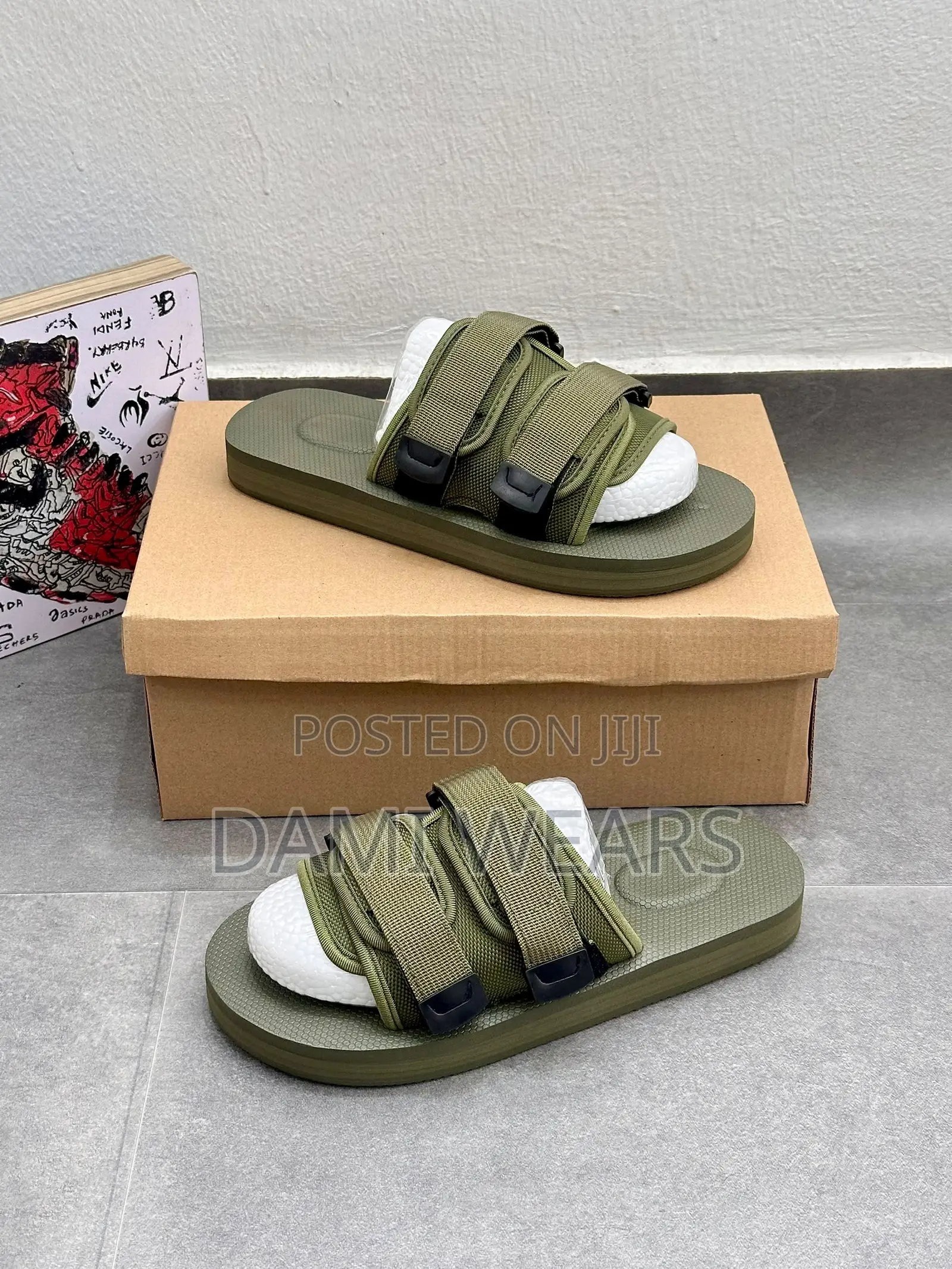 Tech Slides Khaki Green