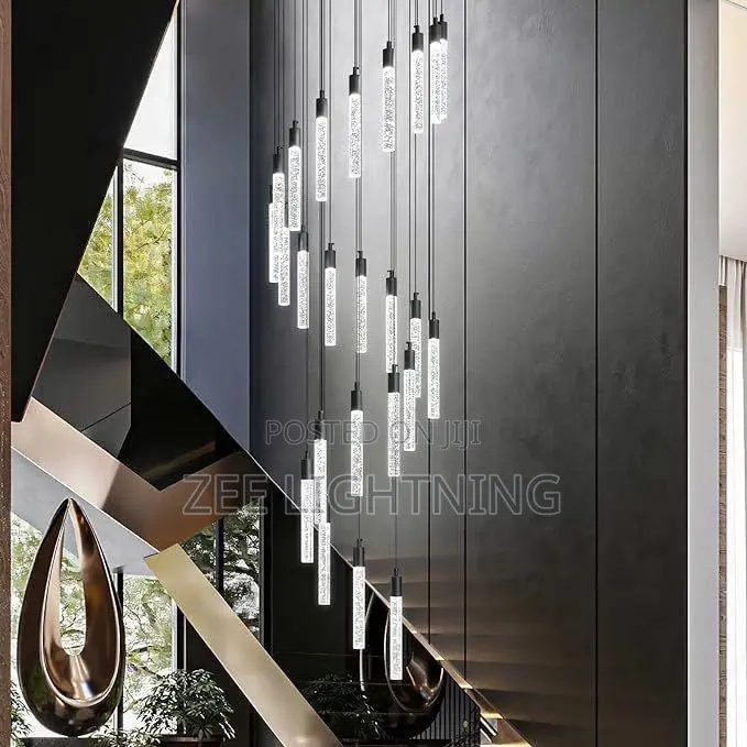 Staircase Drop Chandelier and Void Chandelier (By 25 Drops )