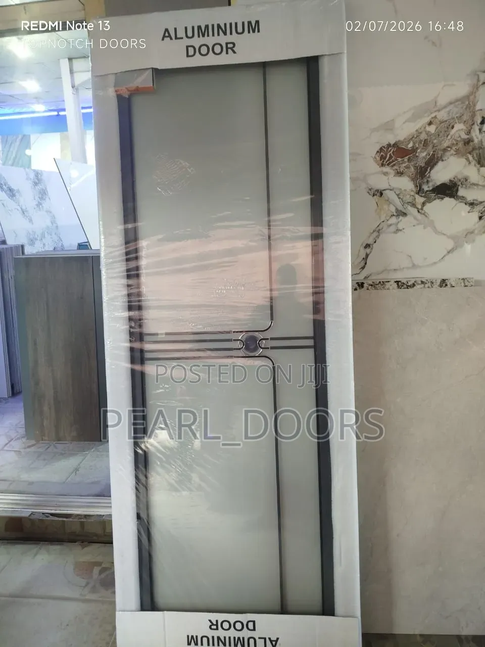 Full Toughened Glass Toilet Door