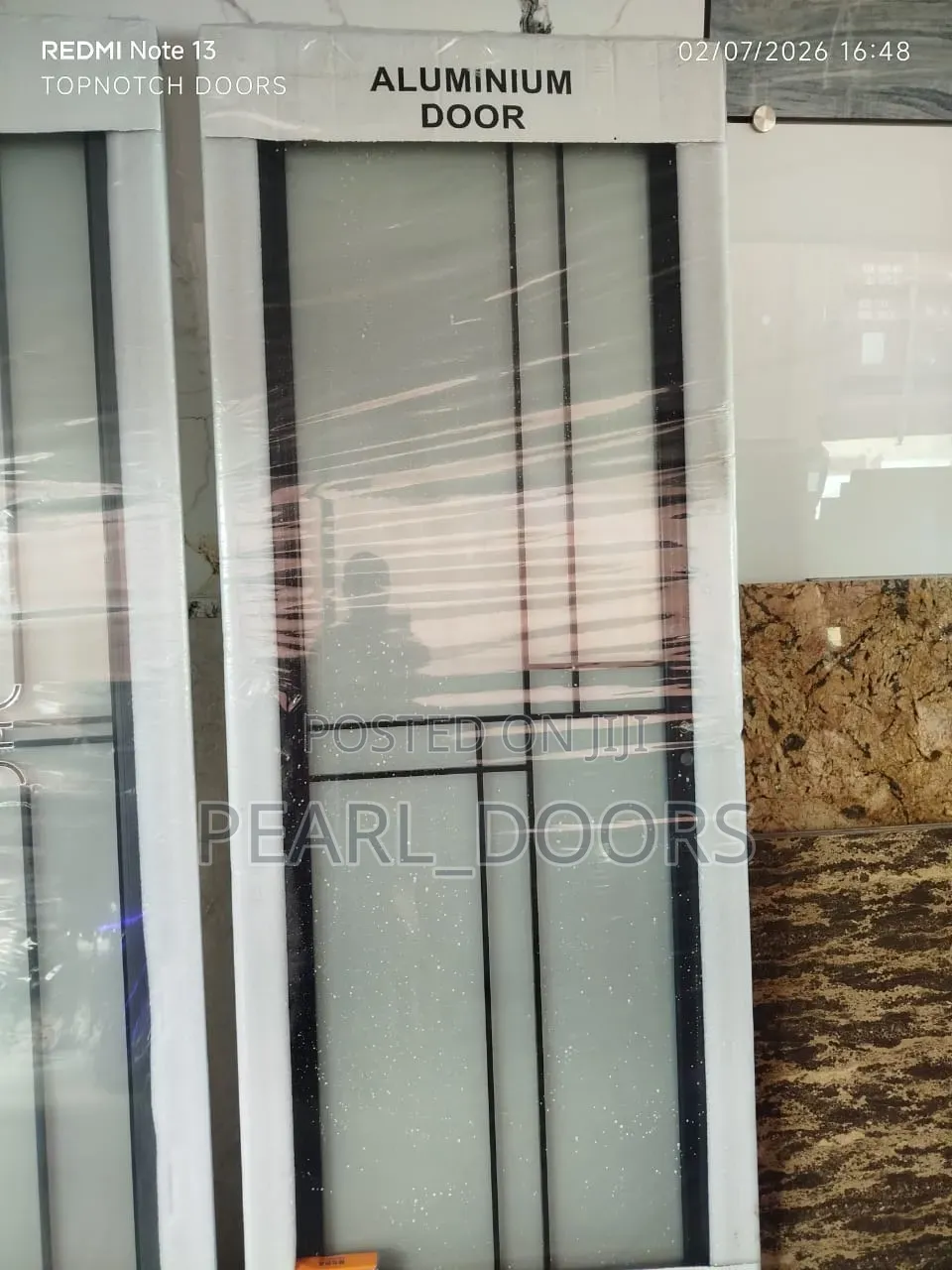 Full Toughened Glass Toilet Door
