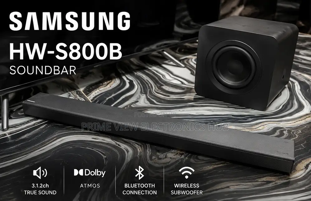 Samsung Hw-S800b Premium Soundbar With Wireless Subwoofer