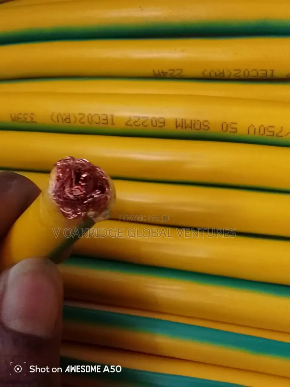 Best Quality 50mm Single Flexible Earthing Cable Wire Available