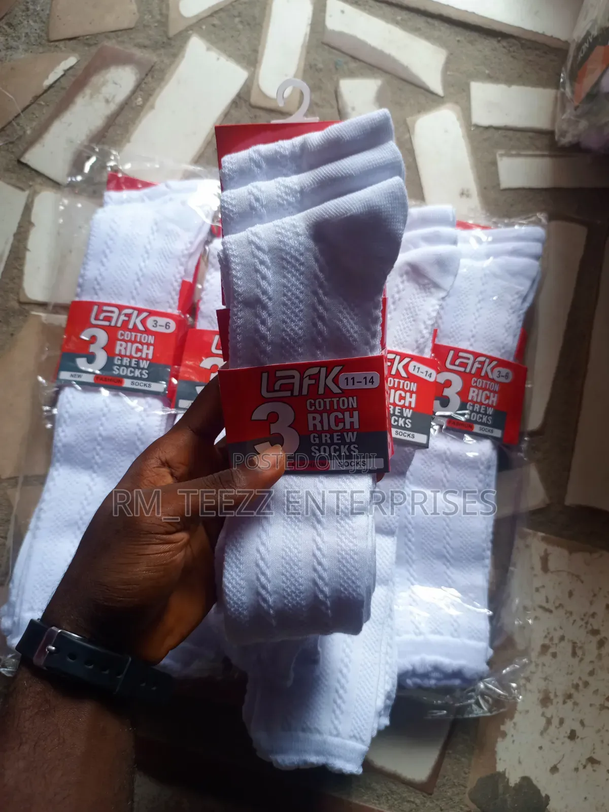 3-in-1 Lark Cotton Rich Kneel Length Socks