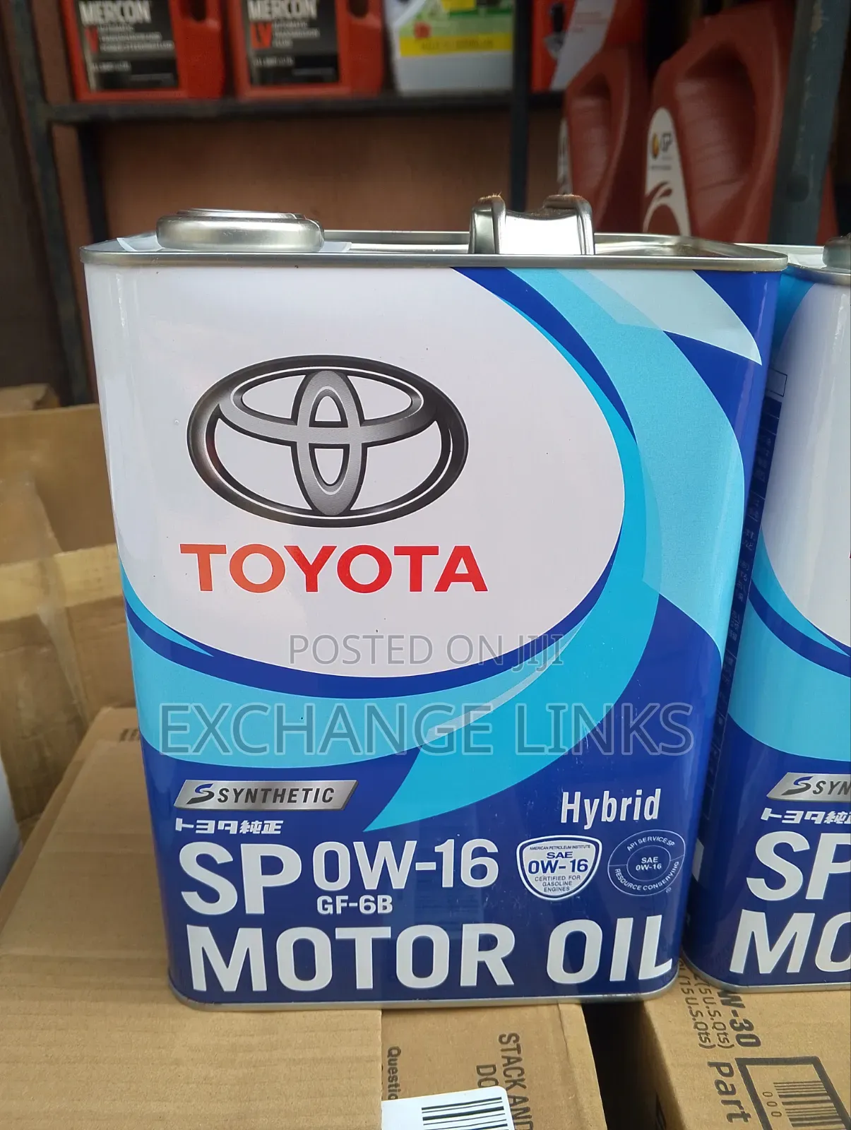 0w-16 Hybrid Toyota Oil for Toyota Vehicle With 0w-16 Specification