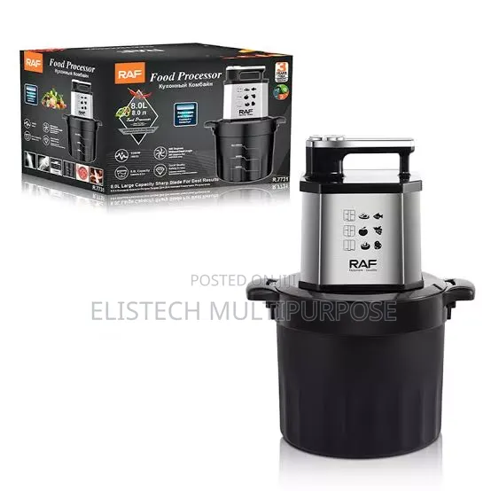 Raf 8l Food Processor and Yam Pounder (Model R.7731)