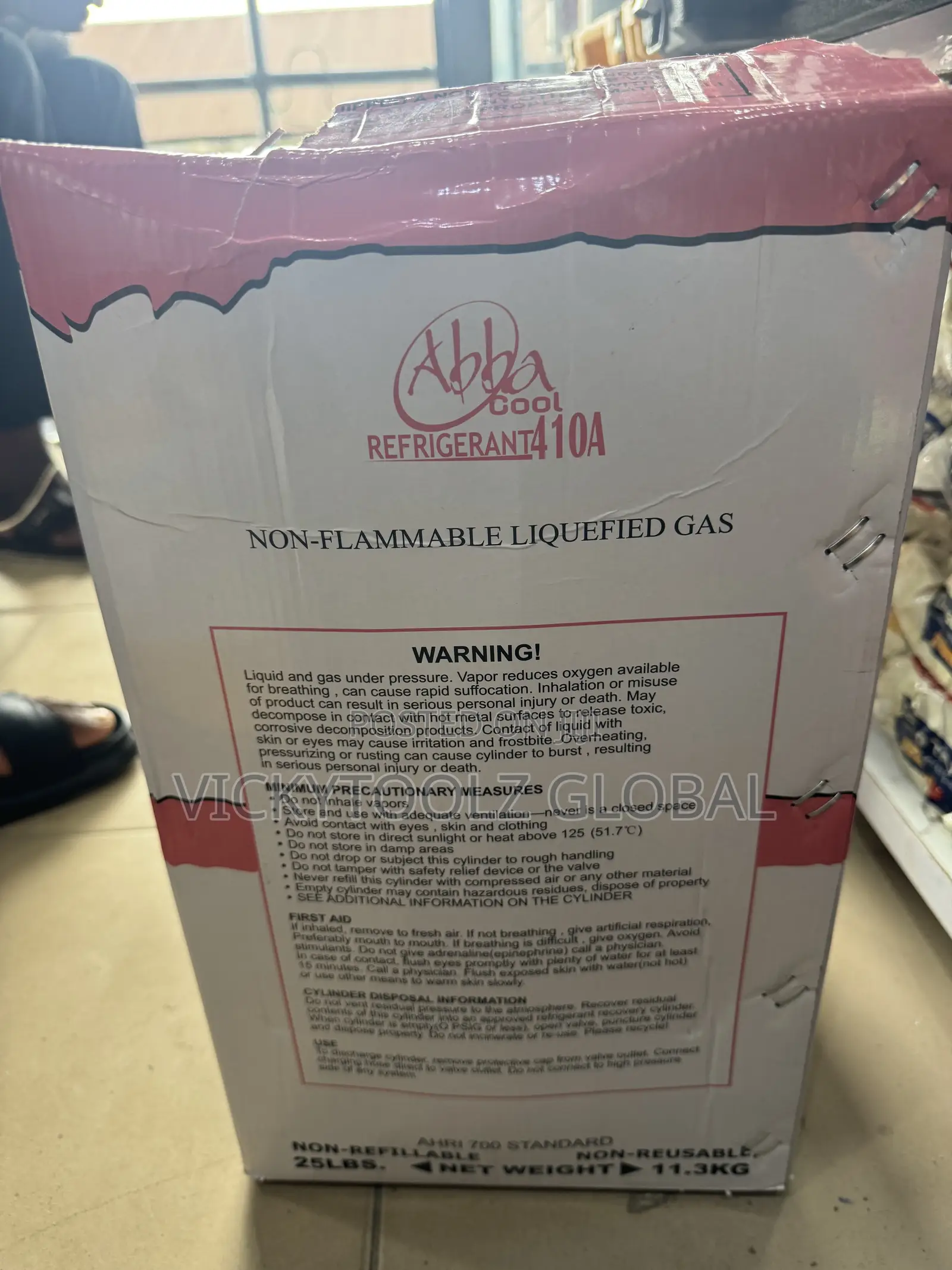Abba Cool Refrigerant R410a 11.3kg Liquified Gas