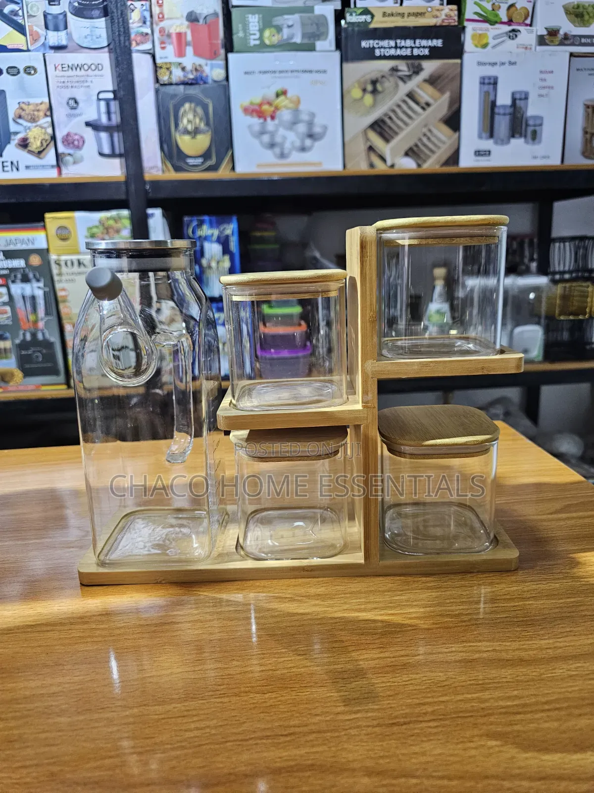 Airtight Glass Canister Set / Spices Jar With Oil Jar/Bottle