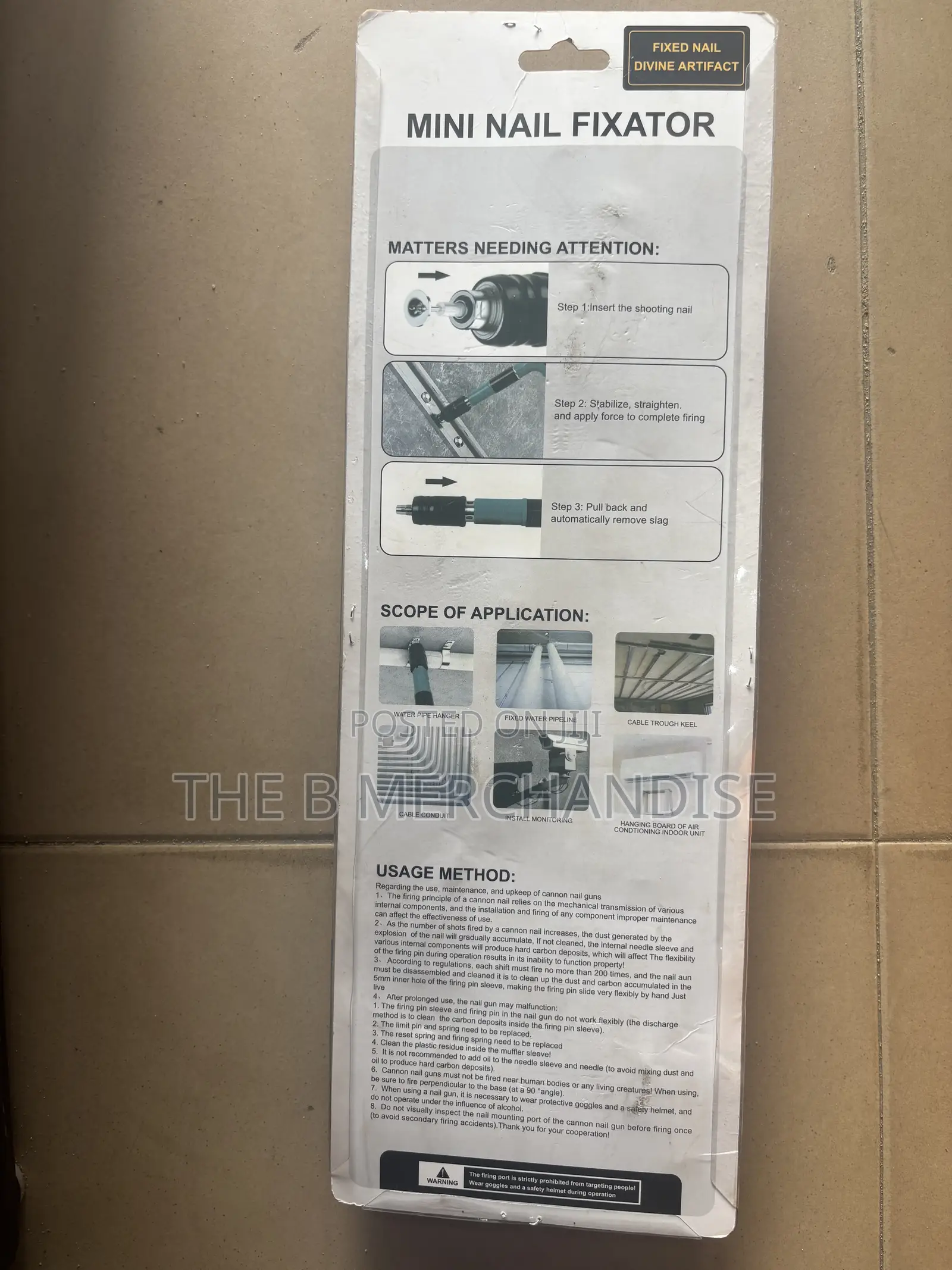 Manual Nail Gun (Nail Fixator)