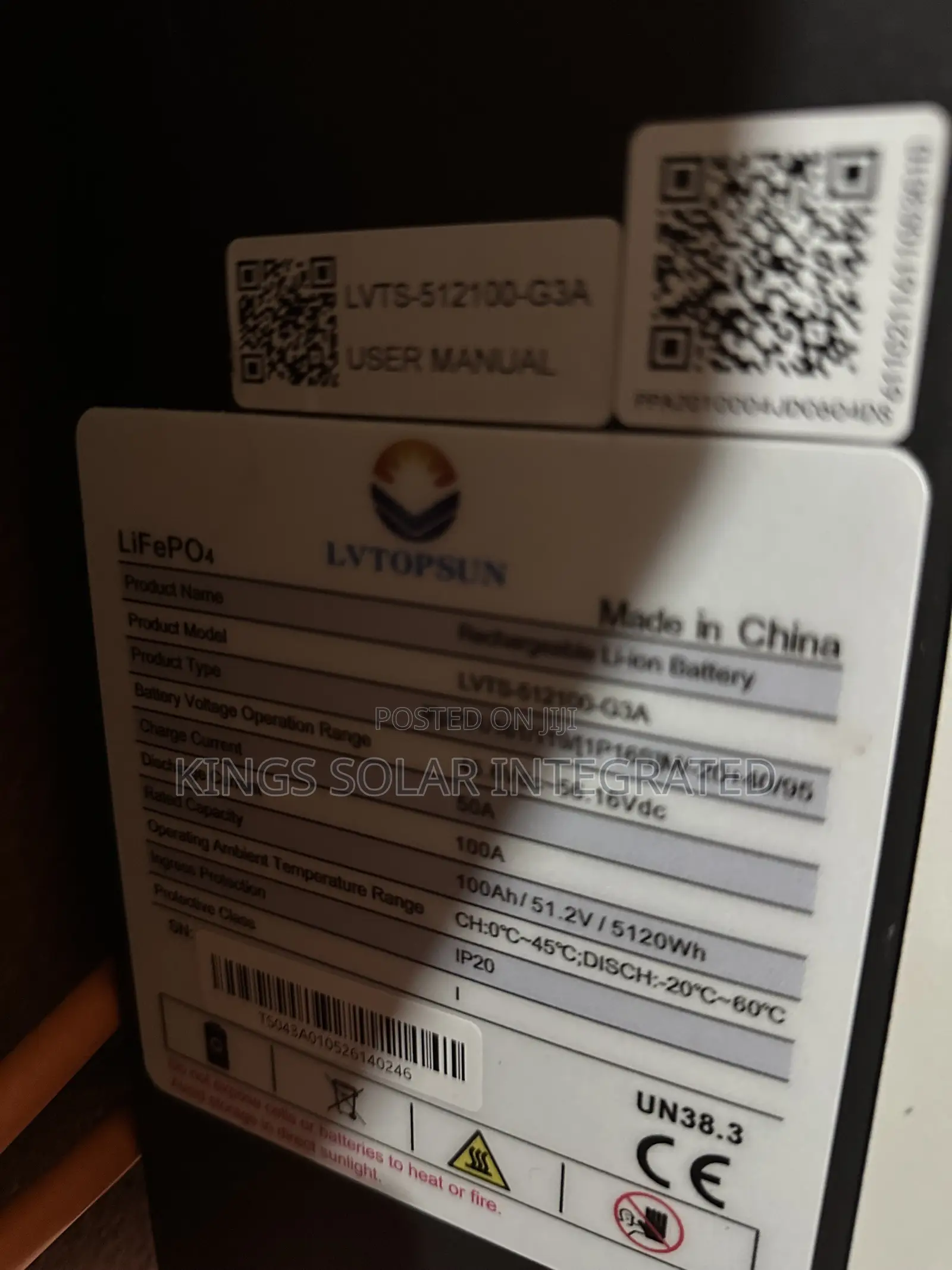 Lvtopsun Lithium Battery