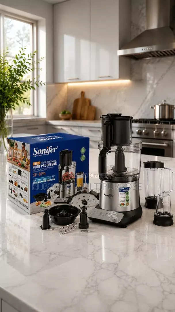 Sonifer Sf-8194, a 10-in-1 Multi-Functional Food Processor
