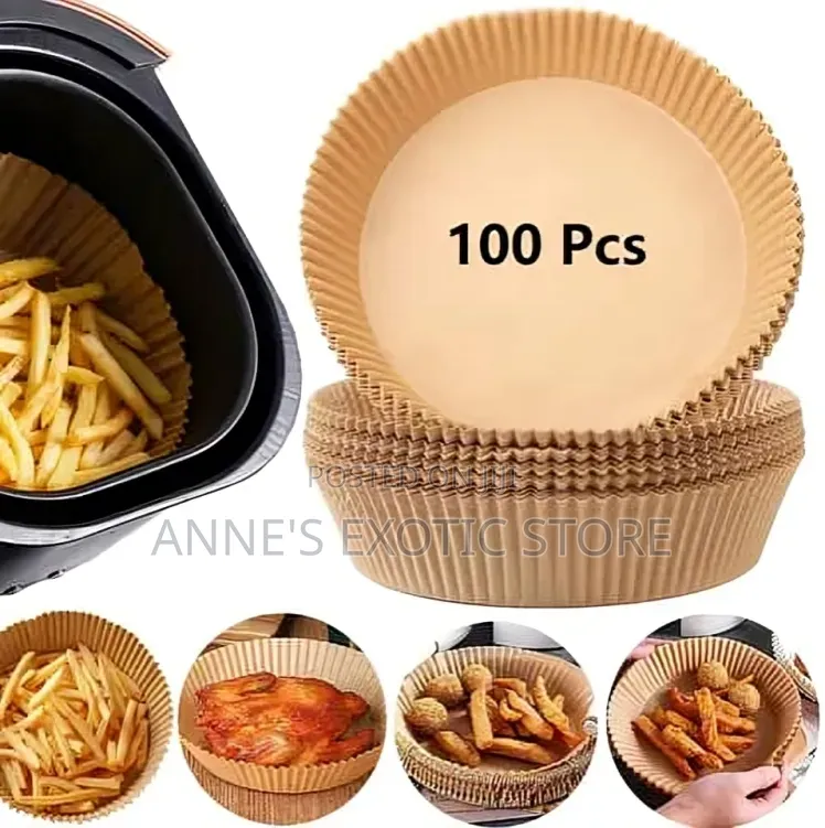 100pcs Disposable Air Fryer Paper Liners – 100 Sheets