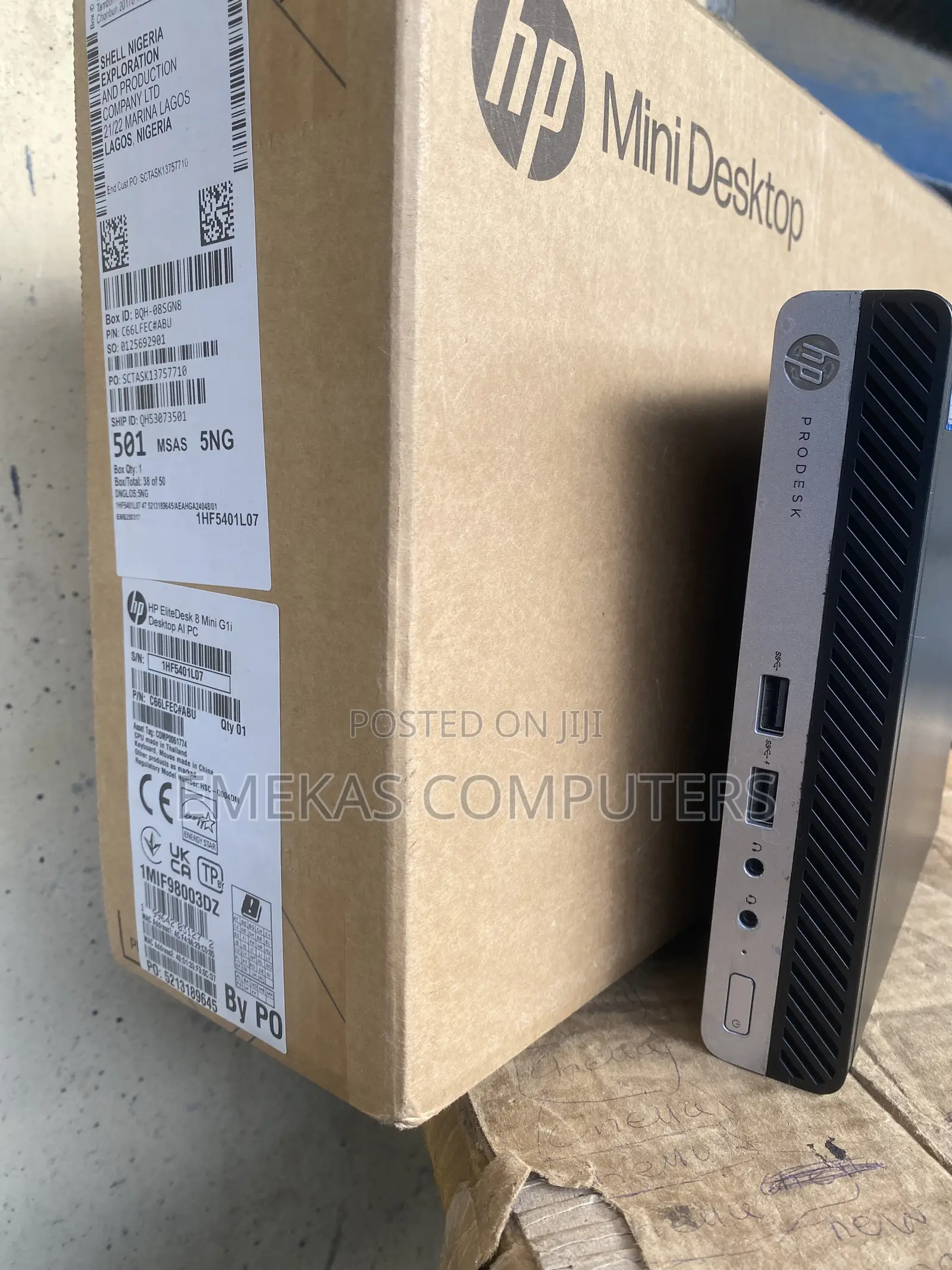 New HP EliteDesk 800 G6 mini PC 8GB Intel Core i5 SSD 256GB