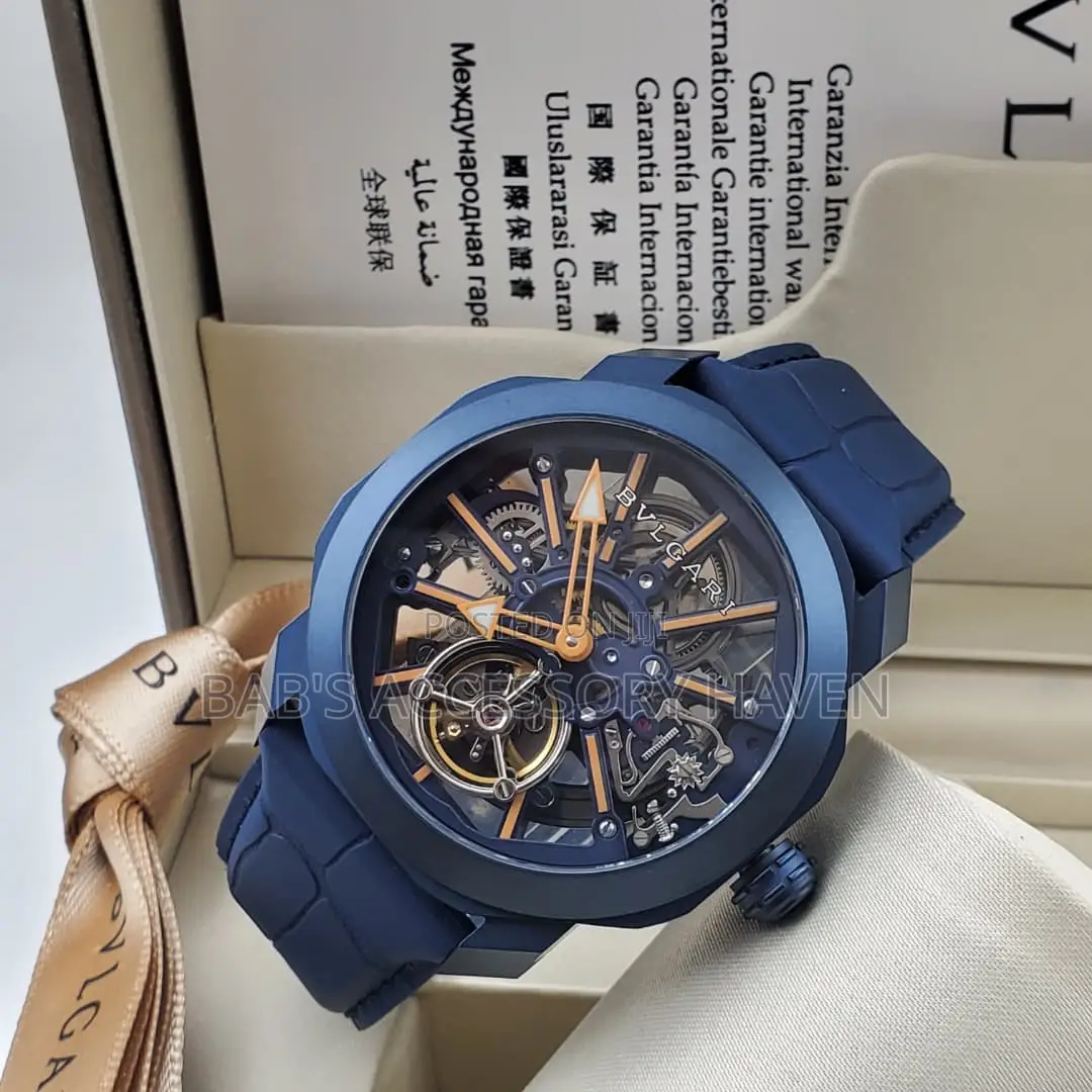 High Quality Bvlgari Automatic Skeleton Watch