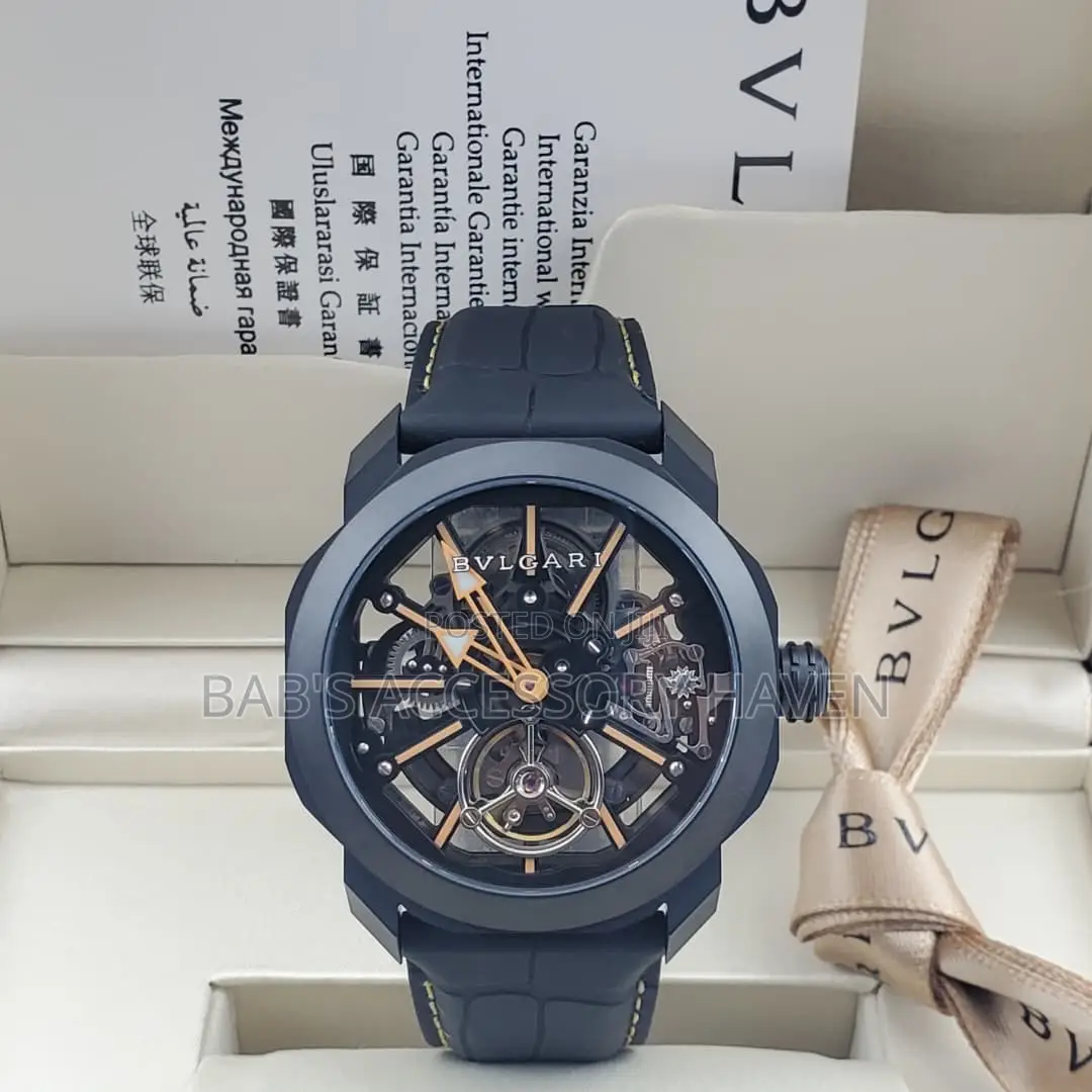 High Quality Bvlgari Automatic Skeleton Watch