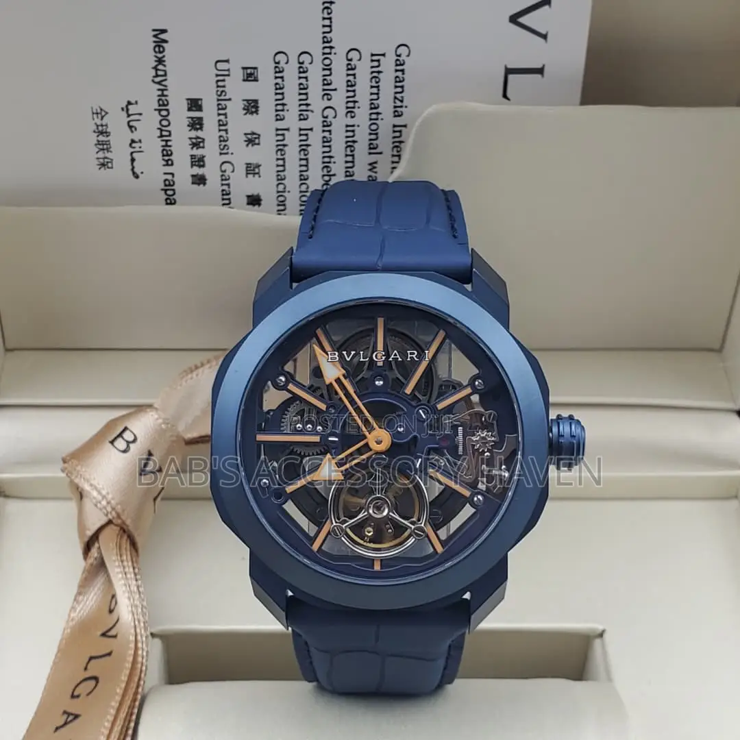 High Quality Bvlgari Automatic Skeleton Watch