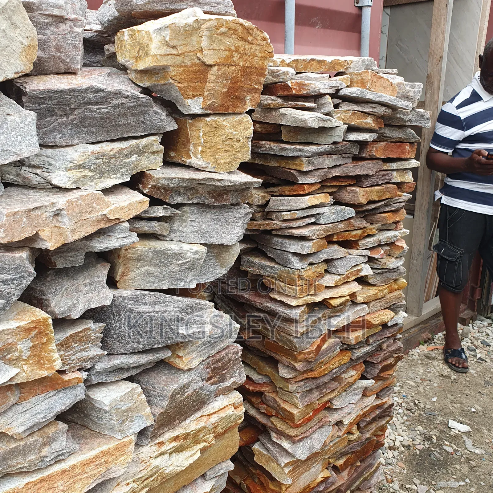 25 SQM a Palate of Cotonou Pebbles Stone