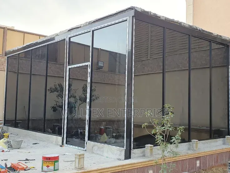 Pergola With Covered Fully With Glass