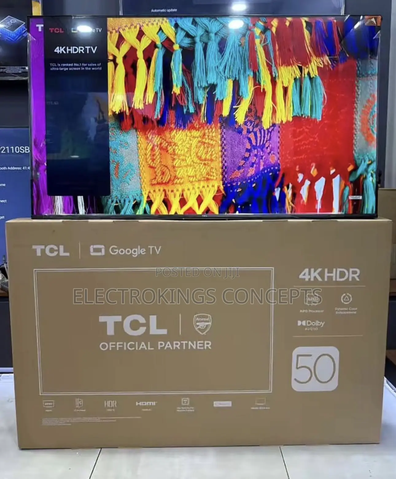 TCL 50 Inches Google Android Smart Television
