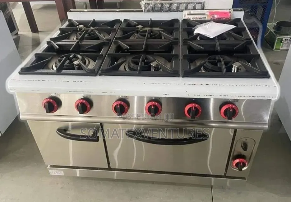 6 Burners Gas Cooker With Oven