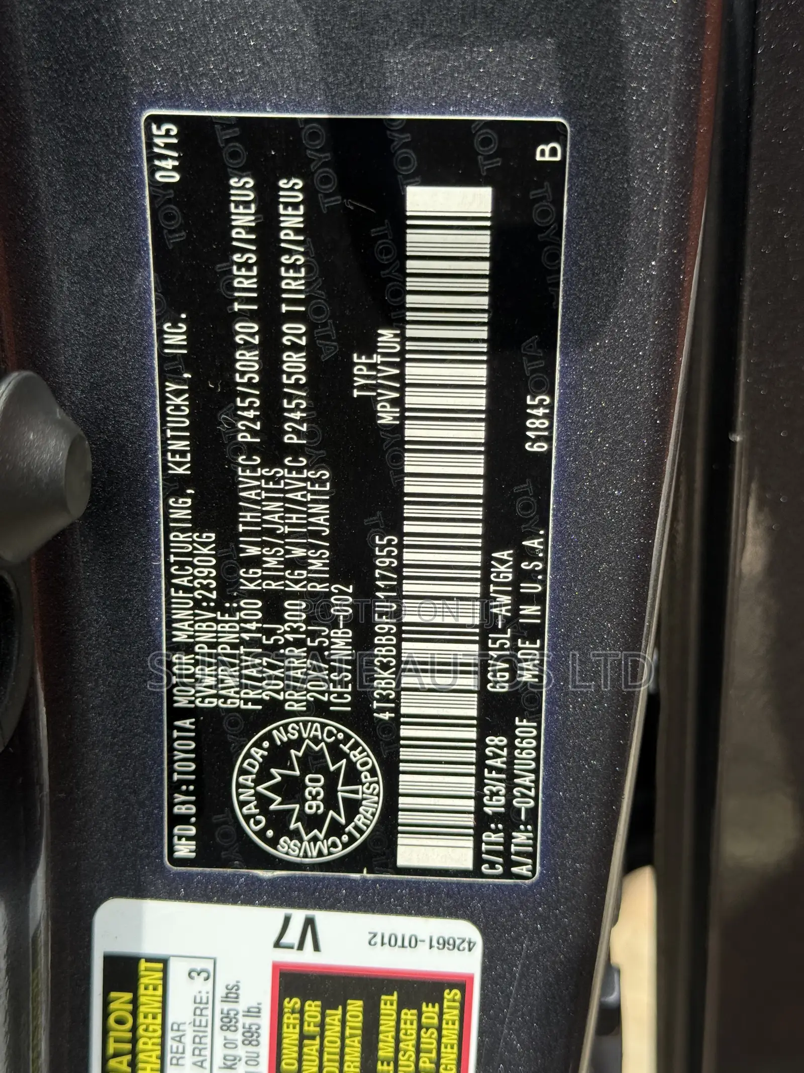 Toyota Venza 2015 Gray