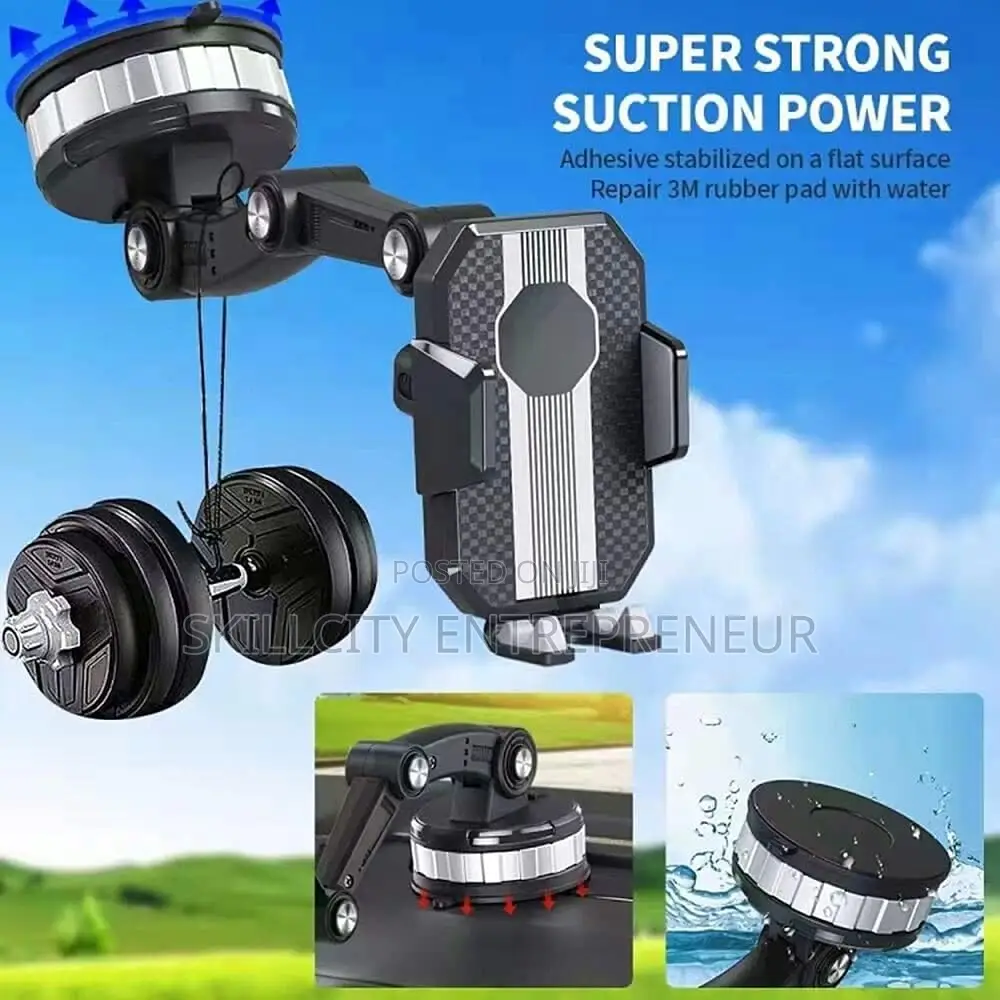 One-Button Pop-Up Suction Cup Phone Holder