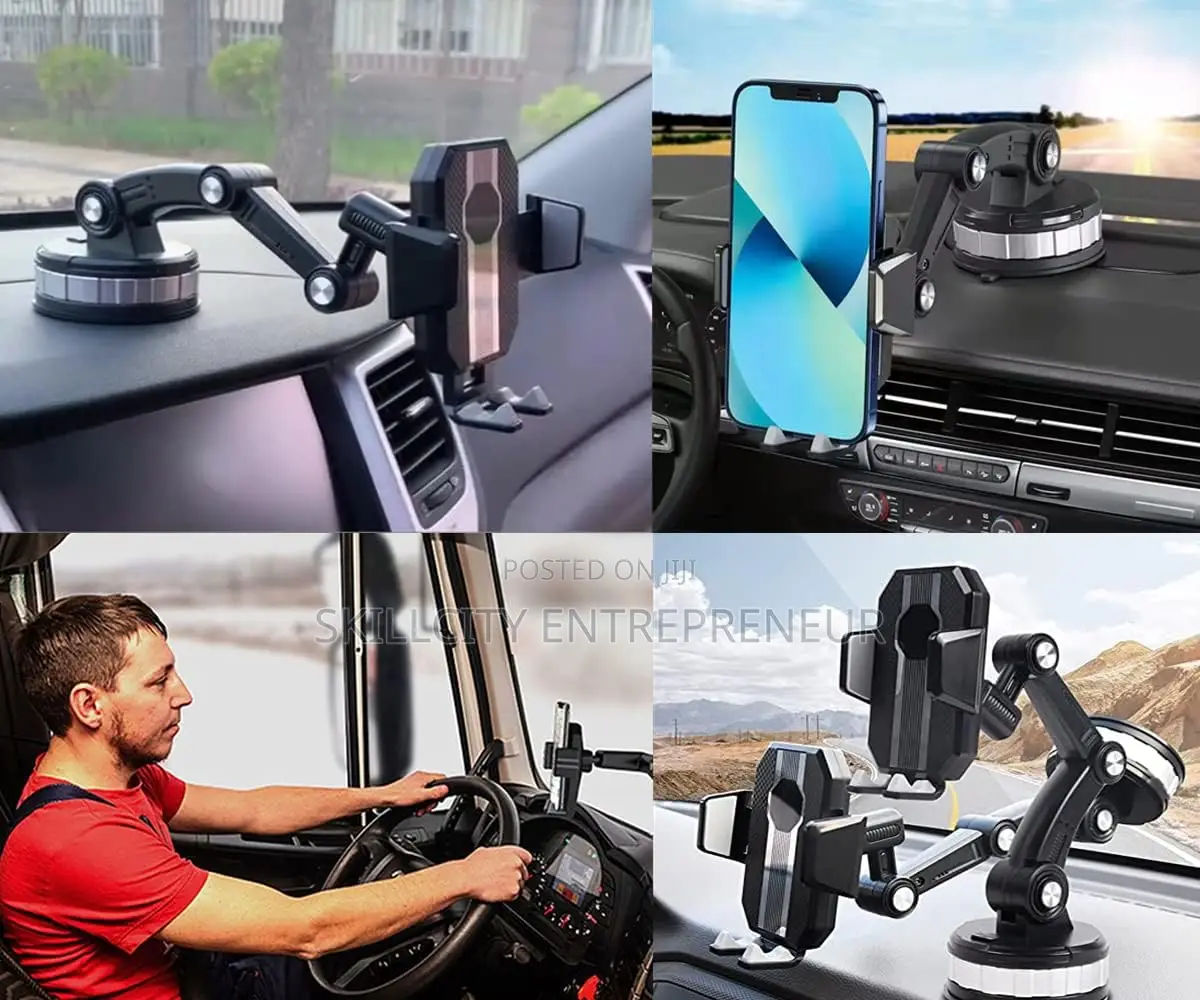 One-Button Pop-Up Suction Cup Phone Holder