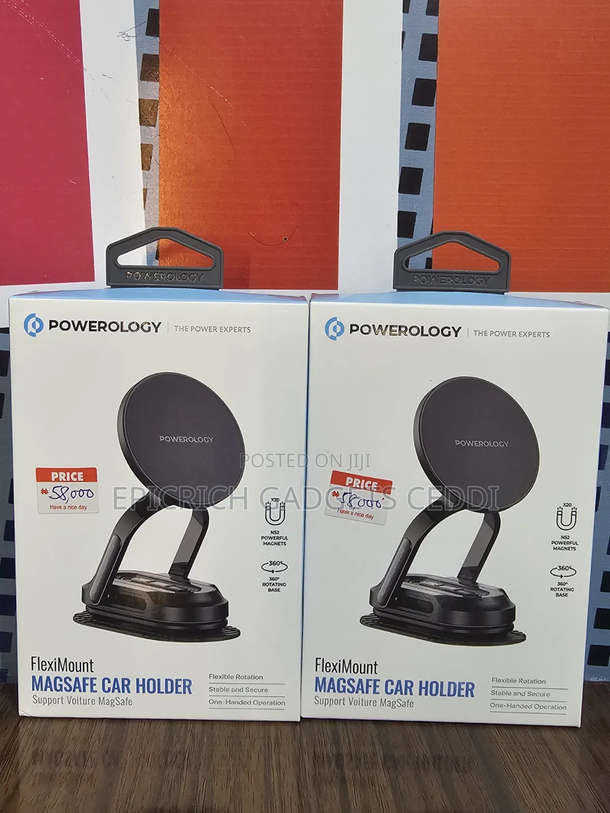 Powerology Magsafe Car Phone Mount and Holder for Dashboard