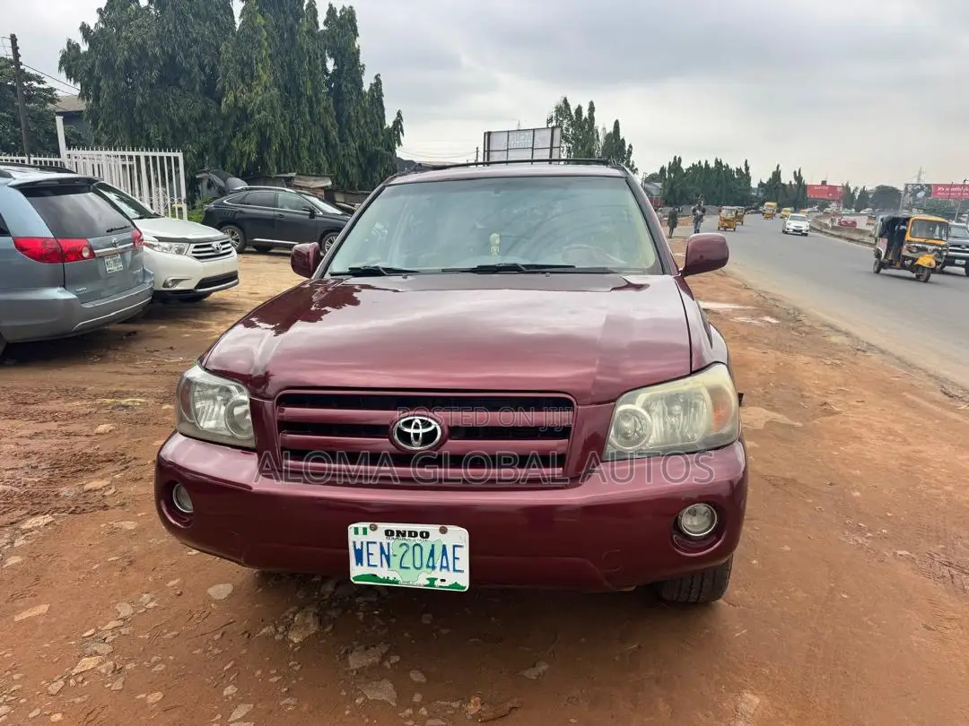 Toyota Highlander V6 2007 Red