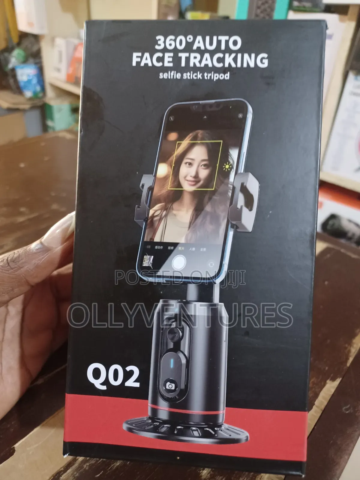 Q02 3600 Auto Face Tracking Selfie Stick Tripod