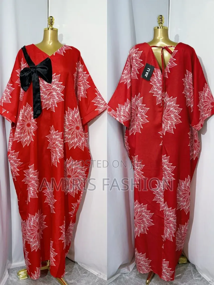Beautiful Bubu Gown With Bow Tie Design
