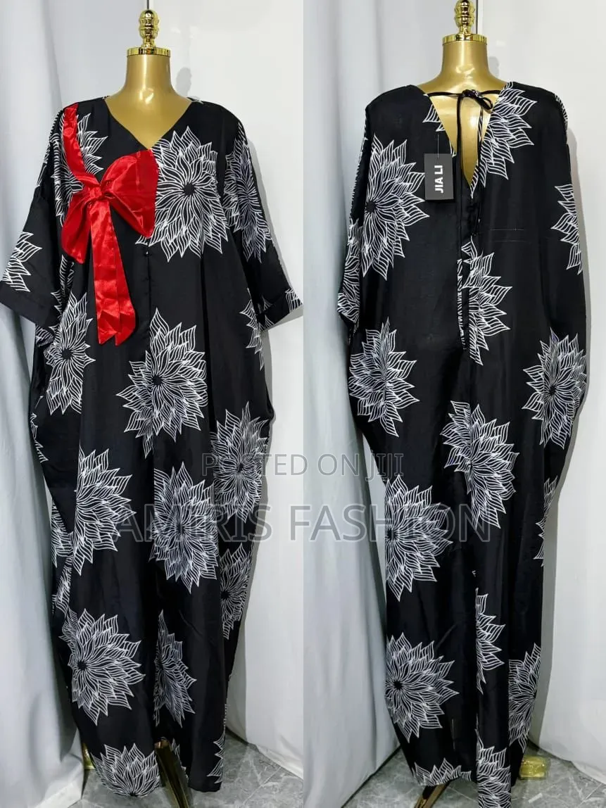 Beautiful Bubu Gown With Bow Tie Design