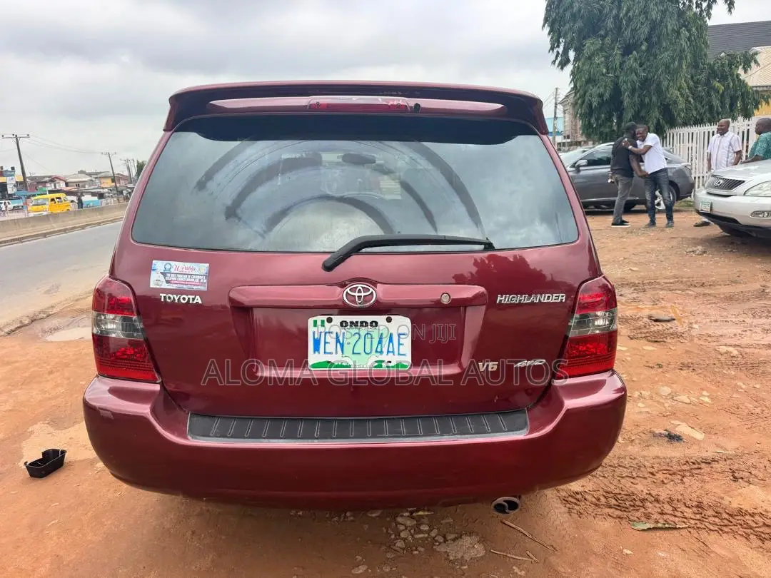 Toyota Highlander V6 2007 Red