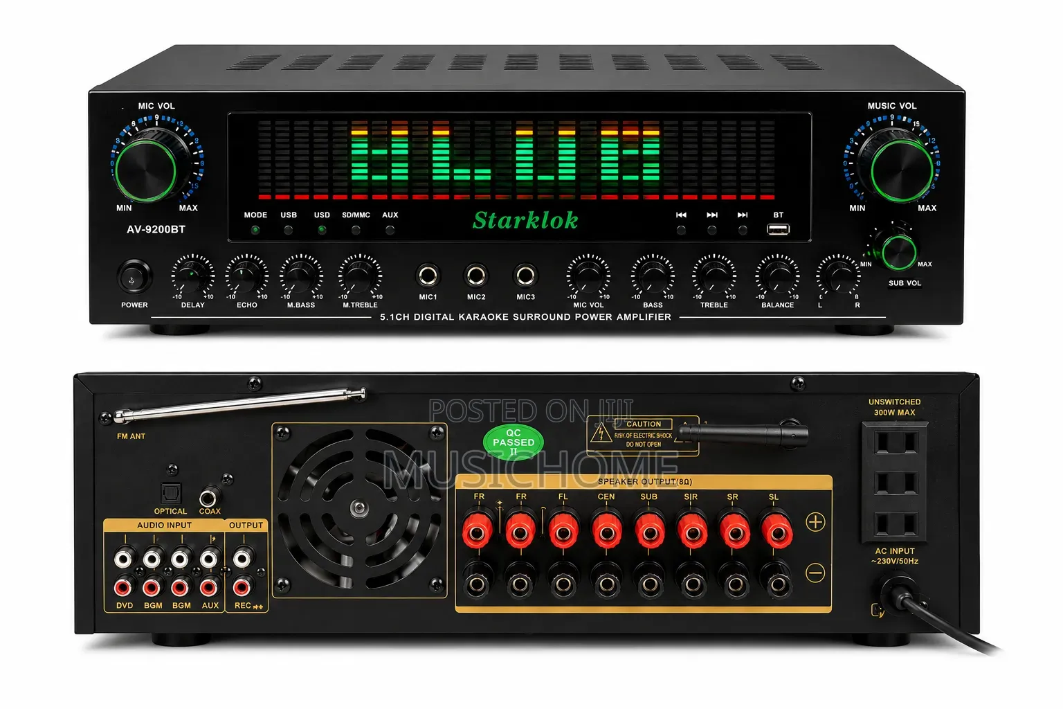 Powerful Bluetooth, Usb Speaker Amplifier