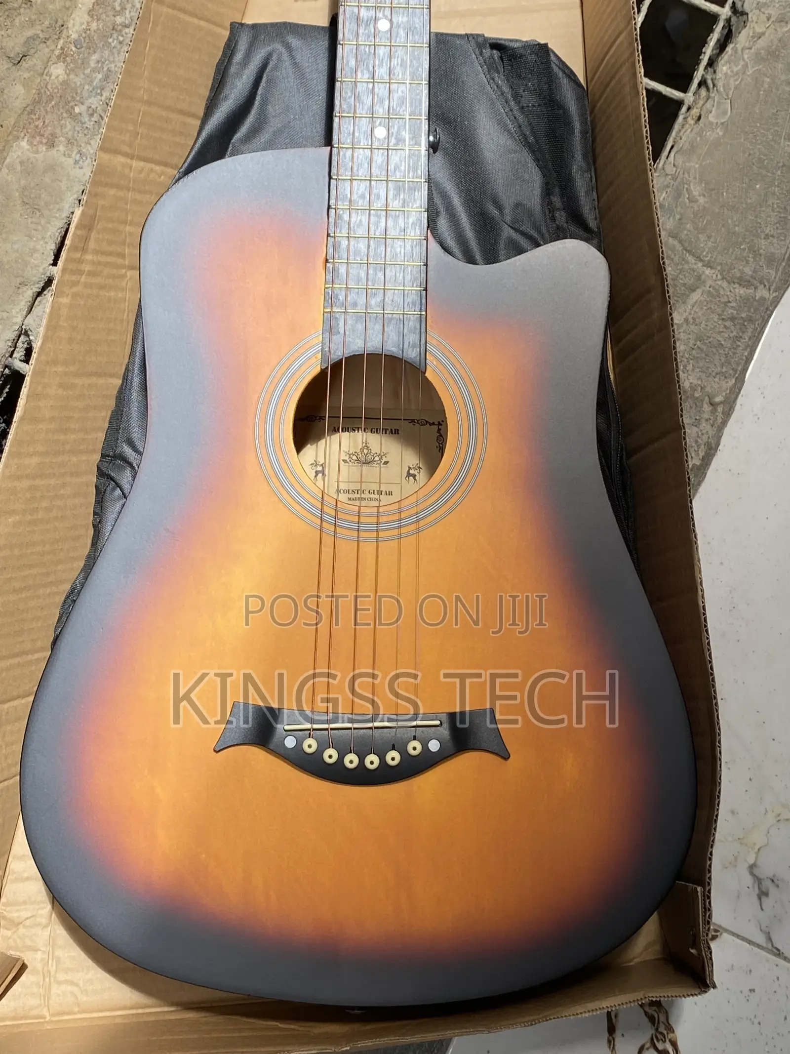 Acoustic Box Guitar 38” Inch Leaning Guitar